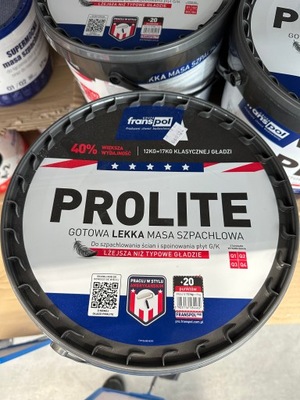 FRANSPOL Gotowa masa szpachlowa PROLITE 12 KG