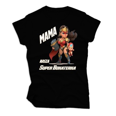 Koszulka Mama Super Bohaterka Roz.XXL