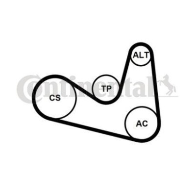 Contitech ремінь micro-v багатореберний 6pk1180k2 фото №1