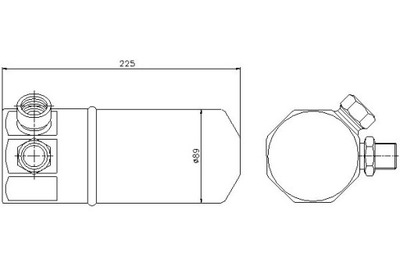 Nissens осушувач кондиціонера audi 100 2.5 tdi 4a фото №1
