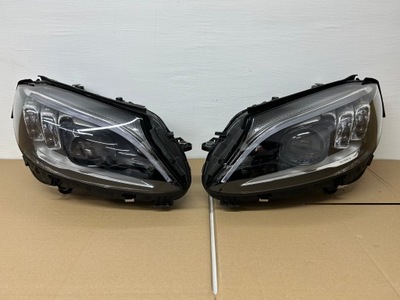 ФОНАРІ MERCEDES C CLASS W205 РЕСТАЙЛ FULL LED (СВІТЛОДІОД) MULTIBEA