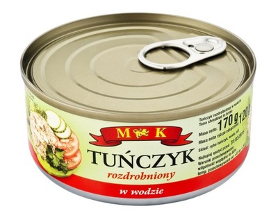 M&K TUŃCZYK ROZDROBNIONY W WODZIE 170G