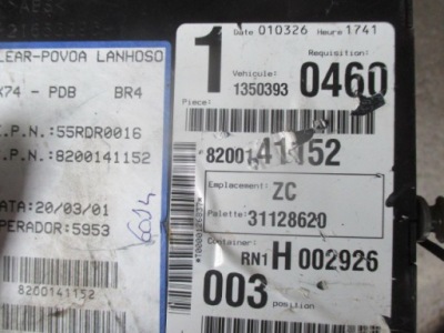 Renault laguna ii 2 модуль uch bsi 8200141152 фото №1