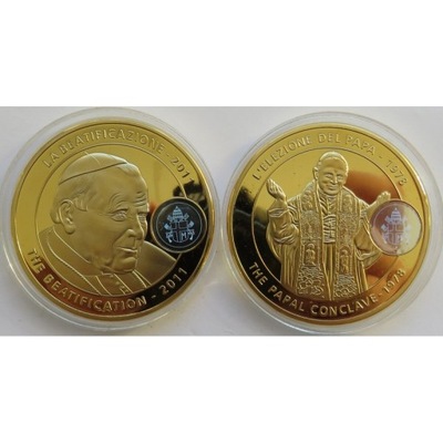 2 x medal Karol Wojtyła 2005, Jan Paweł II