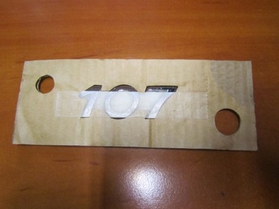 PEUGEOT 107 INSCIPTION EMBLEM SIGN LID REAR  