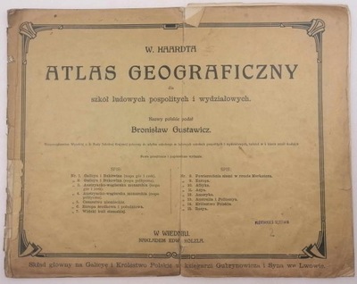Atlas Geograficzny W. Haardta 1913 r. - Mapy