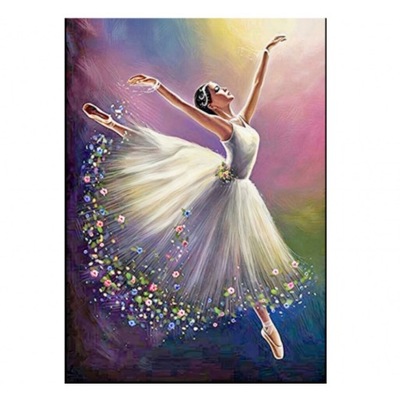 Obraz do Malowania po Numerach Rama 40x50 Tańcząca Baletnica