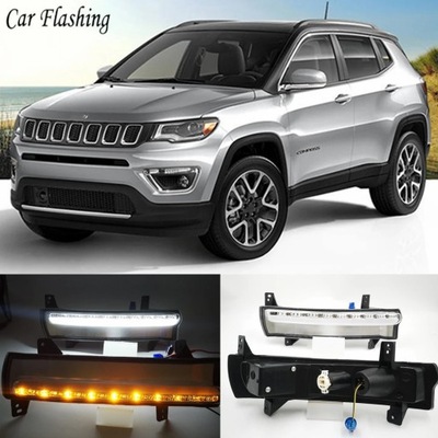 ДЛЯ JEEP COMPASS 2017 2018 2019 2020 LED (СВІТЛОДІОД) ФАРА ПРОТИТУМАННА ДХВ АВТОМОБІЛЯ