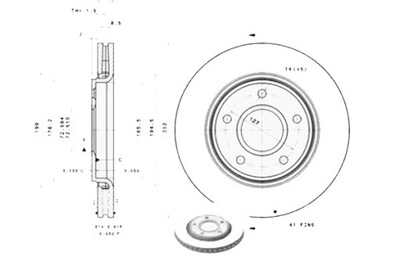 Диск тормозной. chrysler grand voyager 07 фото №1