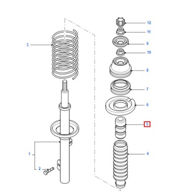 Кронштейн амортизатора передний ford mondeo mk1 фото №1