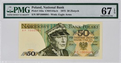 50 zł - 1975 rok - seria BP - PMG 67 EPQ