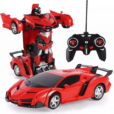 Samochód Zdalnie Sterowany Czerwony Robot Autobot