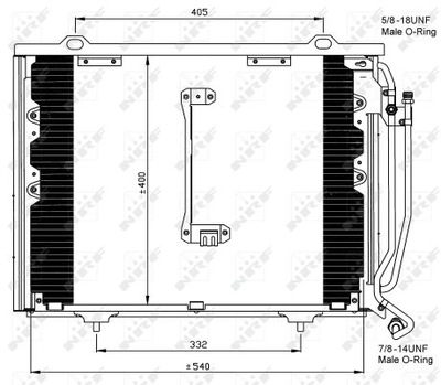 RADUADOR DE ACONDICIONADOR NRF 35215  