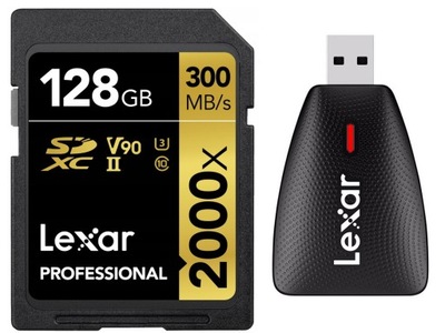 Lexar Professional 2000x SDXC 128GB UHS-II V90