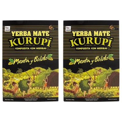 Yerba Mate Kurupi Compuesta Menta Boldo 2x500g 1kg