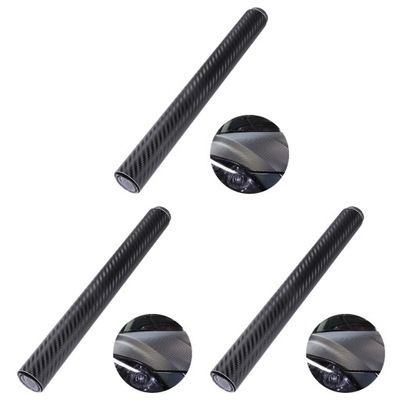 3PCS 3D CARBON FIBER WRAP ROLL DIY STICKER FOR CAR