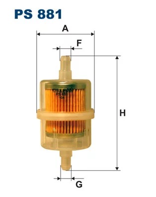 PS881 FILTRO COMBUSTIBLES  