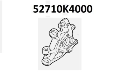 Kia niro поворотный кулак задняя левая оригинальный номер 52710k4000 фото №1