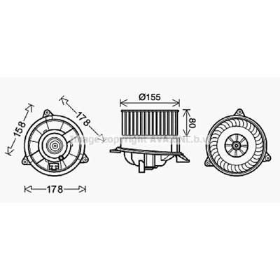 VENTILIATORIUS VIDINIS AVA QUALITY COOLING FD8495 