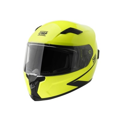 Kask zamknięty OMP CIRCUIT EVO2 homologacja ECE R22-06 żółty fluo rozm. L