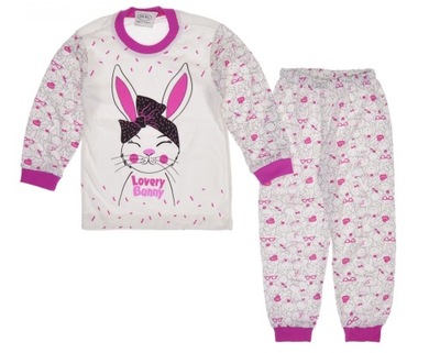 PIŻAMA piżamka KOMPLET króliczek KRÓLIK - ROZ. 116