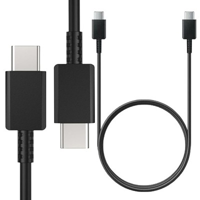 KABEL USB TYP-C DO TYP-C 3A CZARNY ECONOMY USB 3.0 PD USB-C UNIWERSALNY 1m