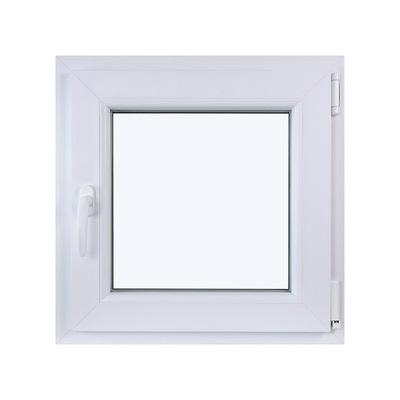 Białe Okno PVC Rozwierne Uchylne Plastikowe 60x60