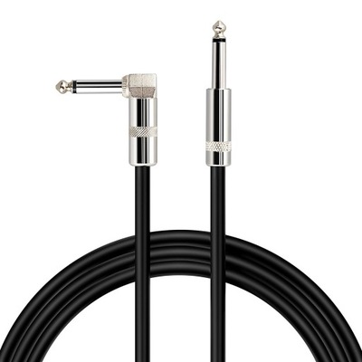 KABEL JACK 6.3 MONO KĄTOWY 3m PRZEWÓD INSTRUMENTALNY GITAROWY MUGIG