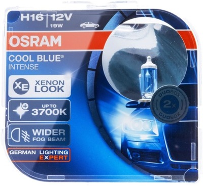 МОЩНЫЙ ЛАМПОЧКИ H16 OSRAM COOL BLUE БЕЛЫЕ СТОП СИГНАЛ