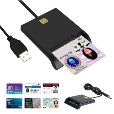Czytnik Kart Zbliżeniowy Chipowy E-Dowodu SIM USB