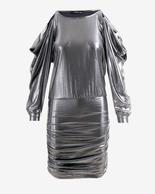 RESERVED Metaliczna sukienka damska r. 36