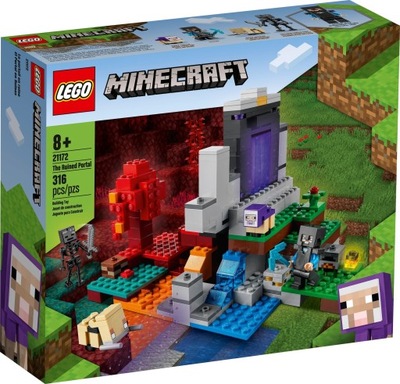 Lego Minecraft 21172 ZNISZCZONY PORTAL DO NETHERU