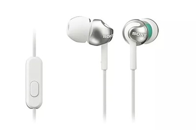SŁUCHAWKI DOUSZNE SONY MDR-EX110APW WHITE