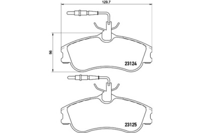 Mintex mdb1812 гальмівні колодки гальмівні перед peugeot partner 306 citroen berlingo фото №1