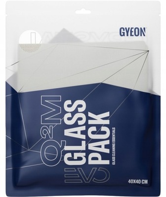 GYEON Q2M GlassPack EVO - zestaw mikrofibr do czyszczenia szyb 2szt 40x40cm