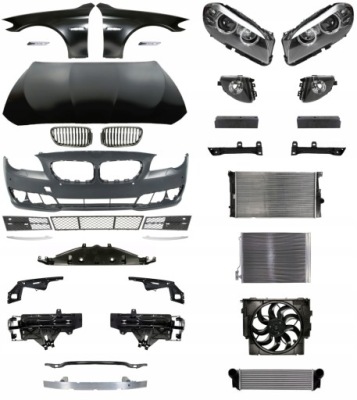 Bmw 5 f10 09-13 бампер pas капот решётка радиатора фото №1