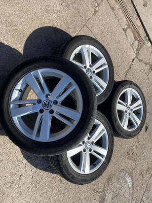 RUEDAS LLANTAS LLANTA ALULLANTAS NEUMÁTICO VW SHARAN II 225/50 R17 ESTADO B.DOBRY 