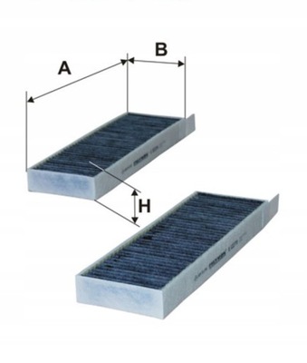 Filtron k 1227a-2x фильтр, вентиляция пространство пассажирский фото №1