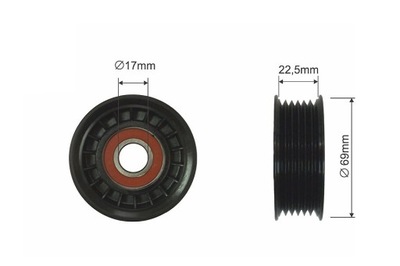 ROLLO TENSOR CORREA WIELOROWKOWEGO CADILLAC CTS ESCALADE CHEVROLET ASTRO  