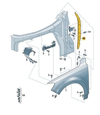 НОВЫЕ ОРИГИНАЛЬНЫЕ AUDI OE ЭЛЕМЕНТ ZAMYKAJACY 4M0821111