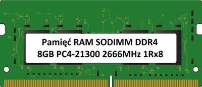 Pamięć RAM SODIMM DDR4 8GB Apple iMac Retina 5K, 27-inch 2019 3.0GHz