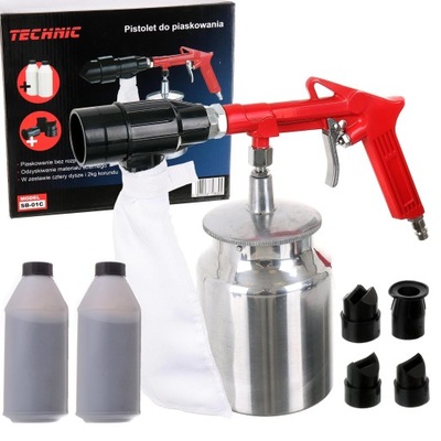 PISTOLET DO PIASKOWANIA SB-01C z odzyskiem (2xKORUND)