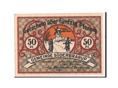 Banknot, Niemcy, Suderbrarup, 50 Pfennig, 1921, UN
