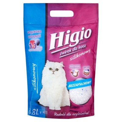 Higio Żwirek dla kota silikonowy 3,8 l