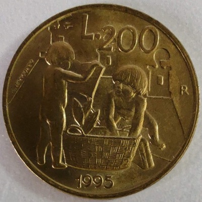 0194 - San Marino 200 lirów, 1995