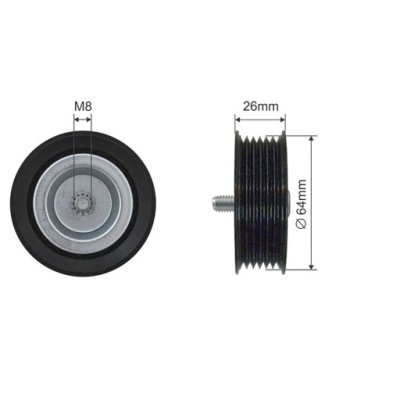 Ролик натяжителя ремень mercedes sprinter viano w639 vito w639 2.2d 2006- фото №1