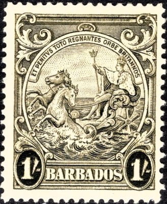 kol.bryt.Barbados sea horse 1 Sh.czysty *