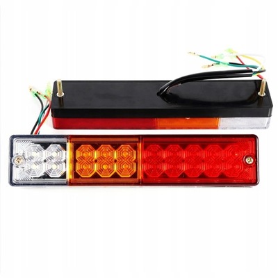 2X LAMP LED REAR COMBINED NEON DYNAMIC CAR TRAILER  