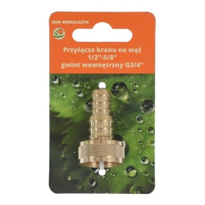 Przyłącze kranowe 1/2'' - 5/8'' z gwintem