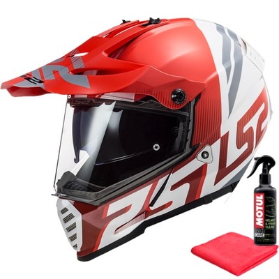 ШЛЕМ LS2 MX436 PIONEER EVO EVOLVE RED WHITE XXL